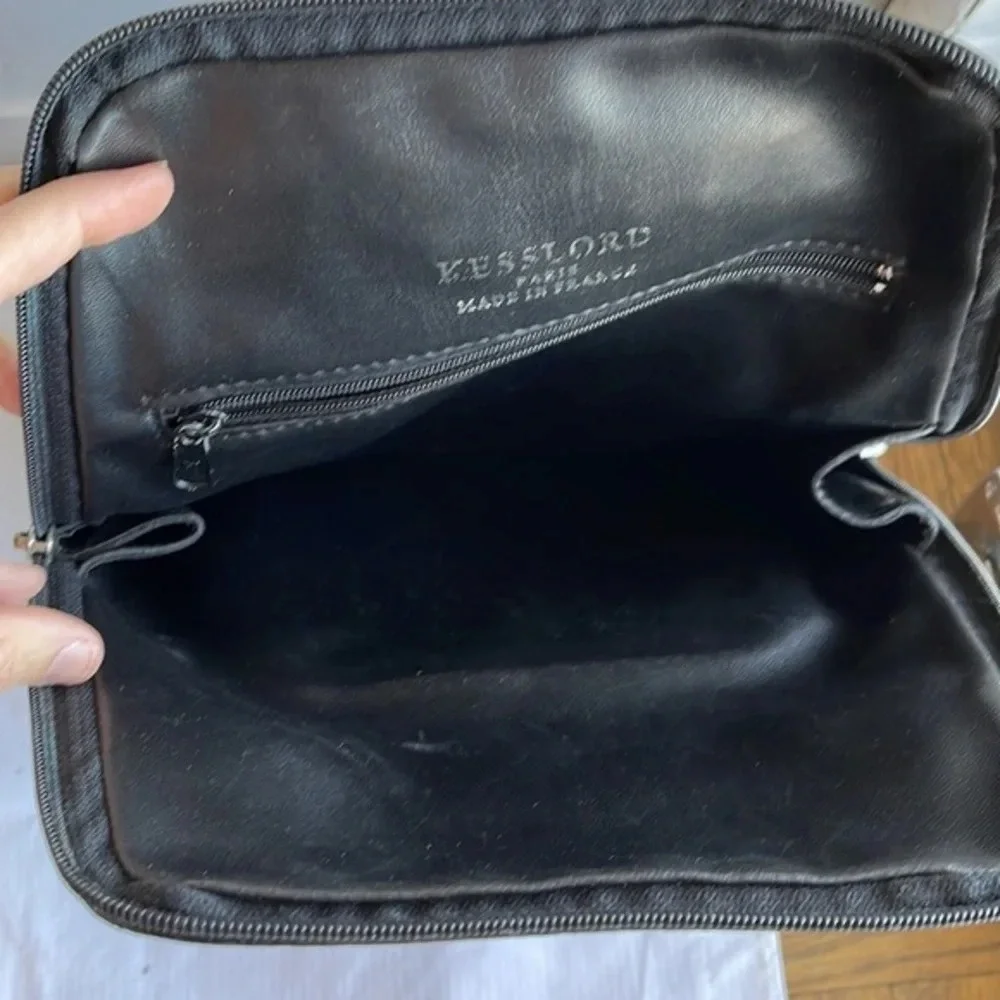 Kesslord Black vintage leather back pack